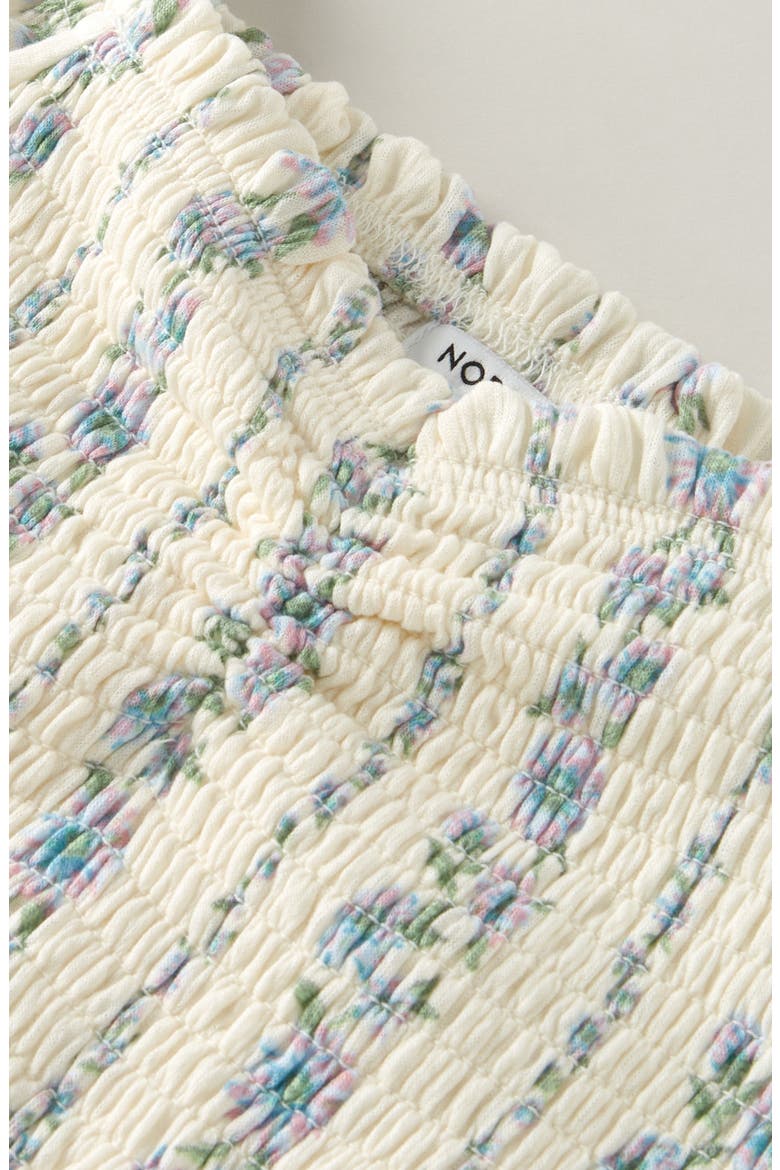 Kids' Floral Smocked Top, Alternate, color, IVORY EGRET KIMBERLY FLORAL