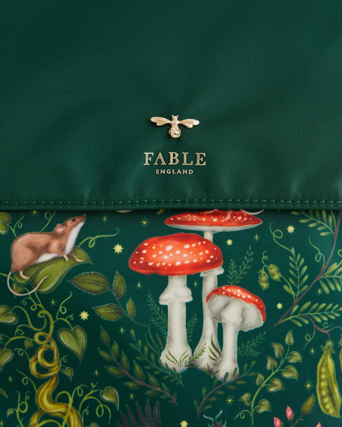 Fable England Catherine Rowe x Fable Into the Woods Green Backpack, Alternate, color, Green
