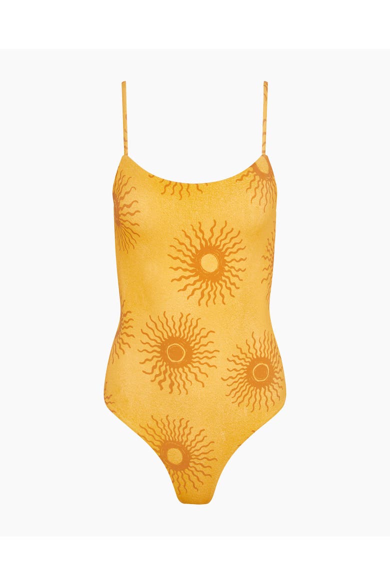 Gabriella One Piece, Alternate, color, Soft Marigold