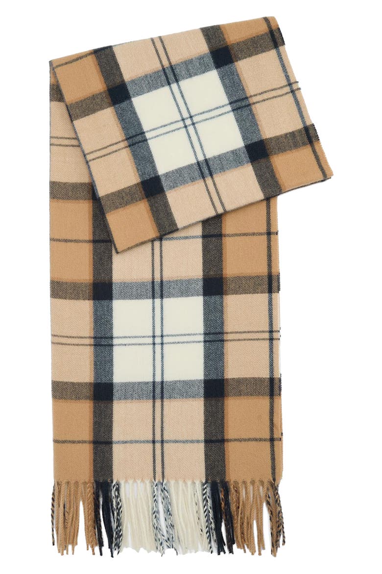 Hailes Plaid Scarf, Alternate, color, HESSIAN NAVY TARTAN