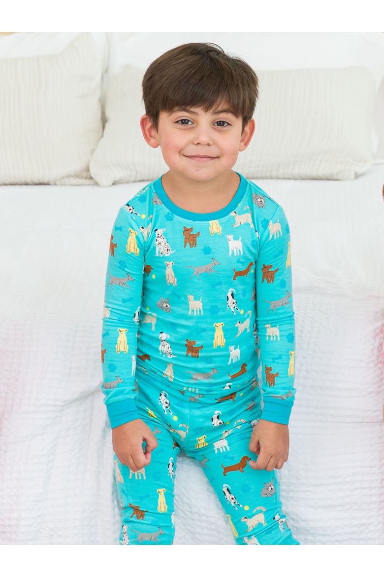 SoftSnooze Boys Long Sleeve Pajama Set, Alternate, color, Puppy Playtime