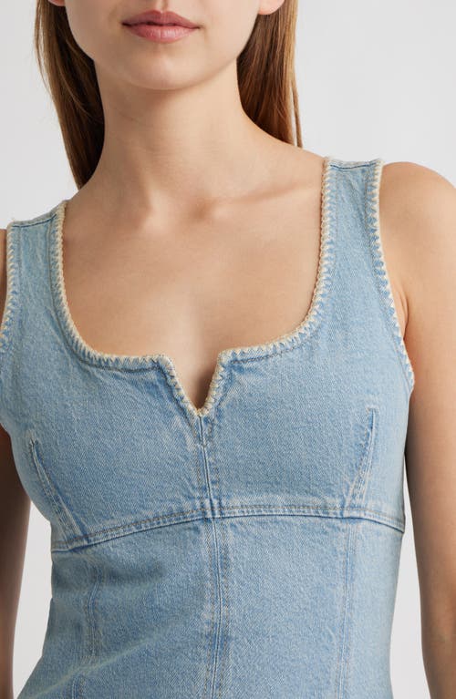 Rails Cove Sleeveless Denim Minidress In Blue