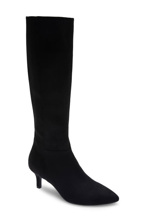 Epic Stretch Kitten Heel Tall Boot (Wide Width Available) (Women)