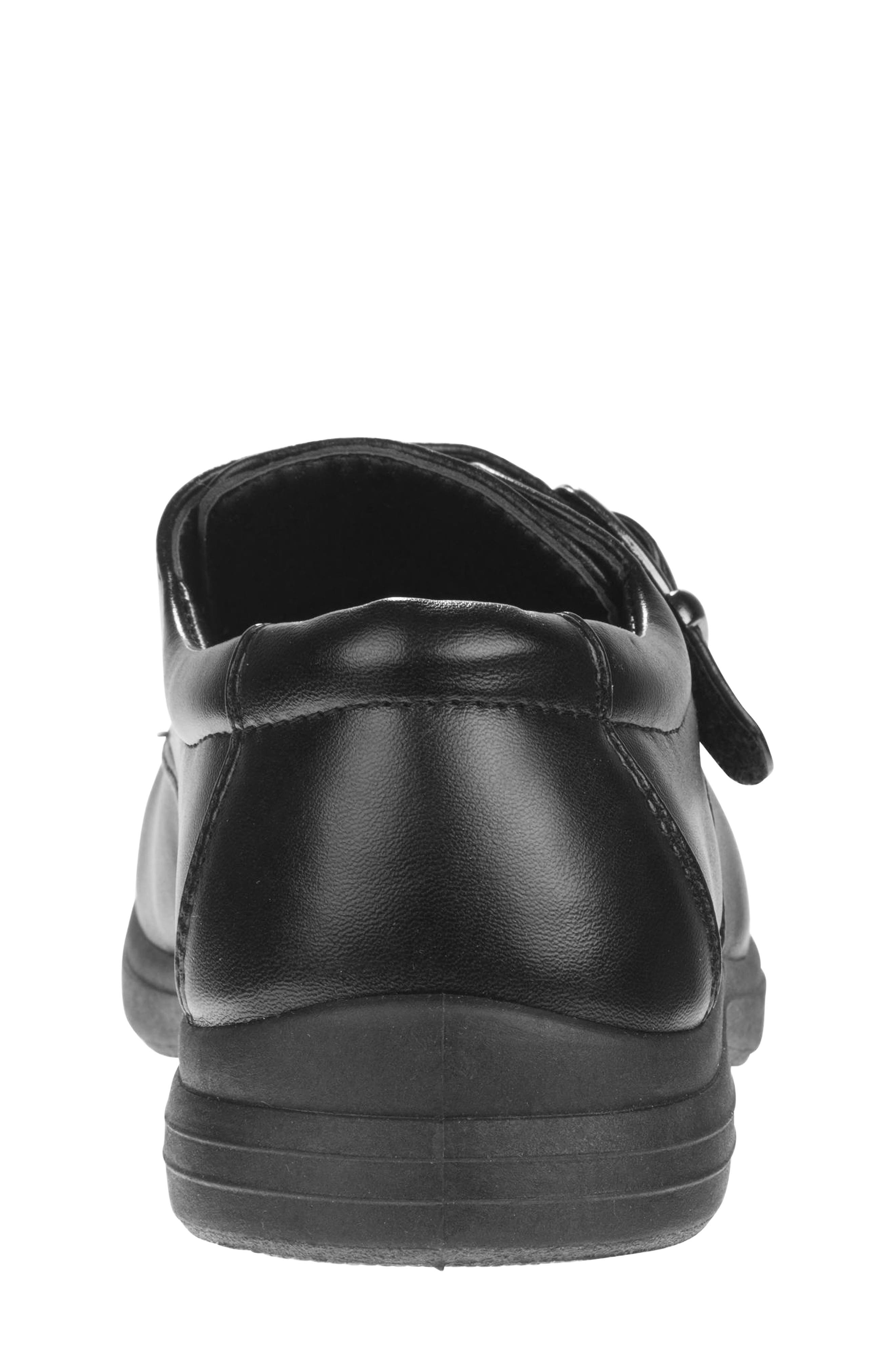 Kids' School Monk Strap Shoe, Alternate, color, BLACK