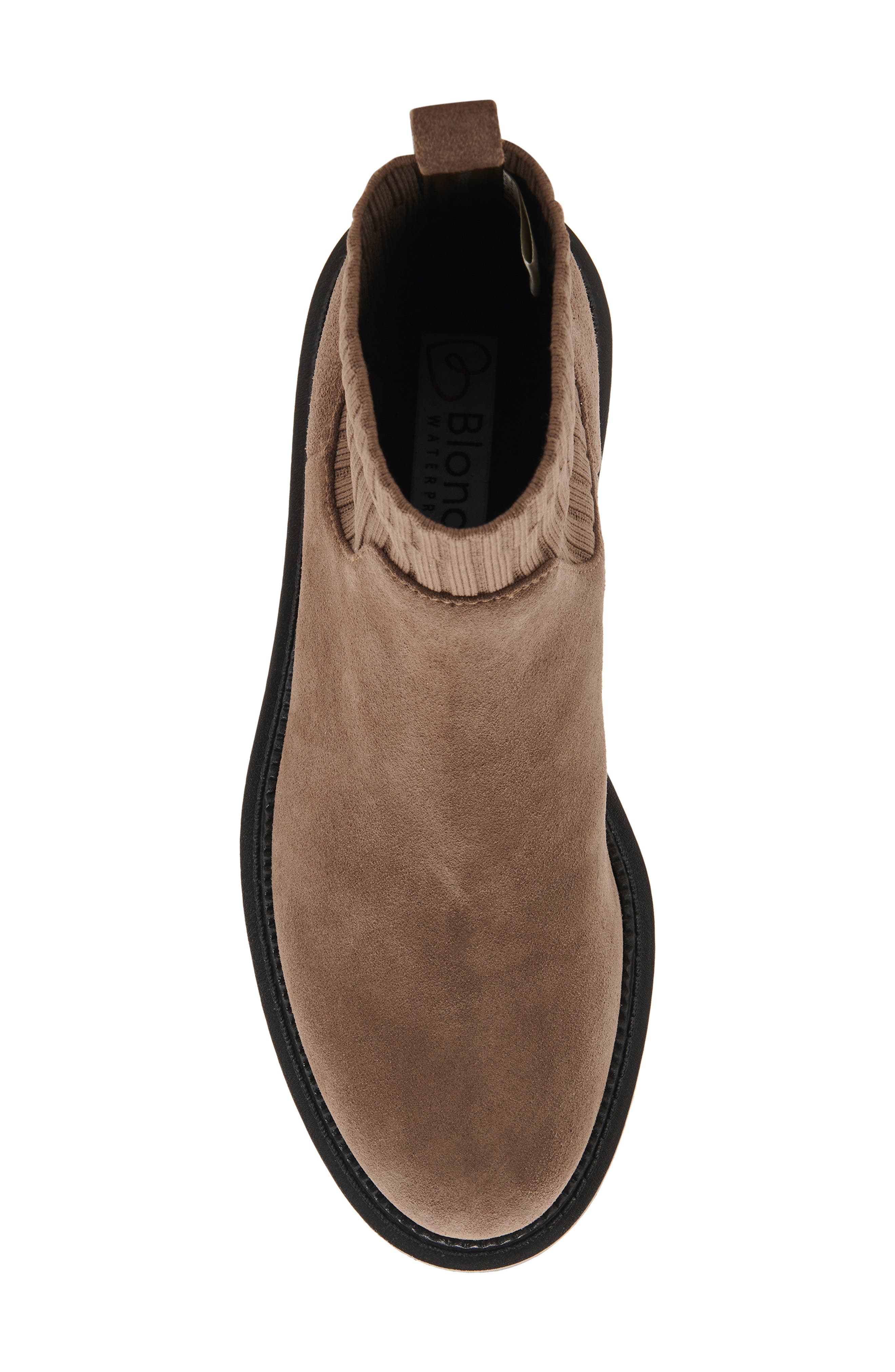Hallie Waterproof Bootie, Alternate, color, DARK TAUPE SUEDE