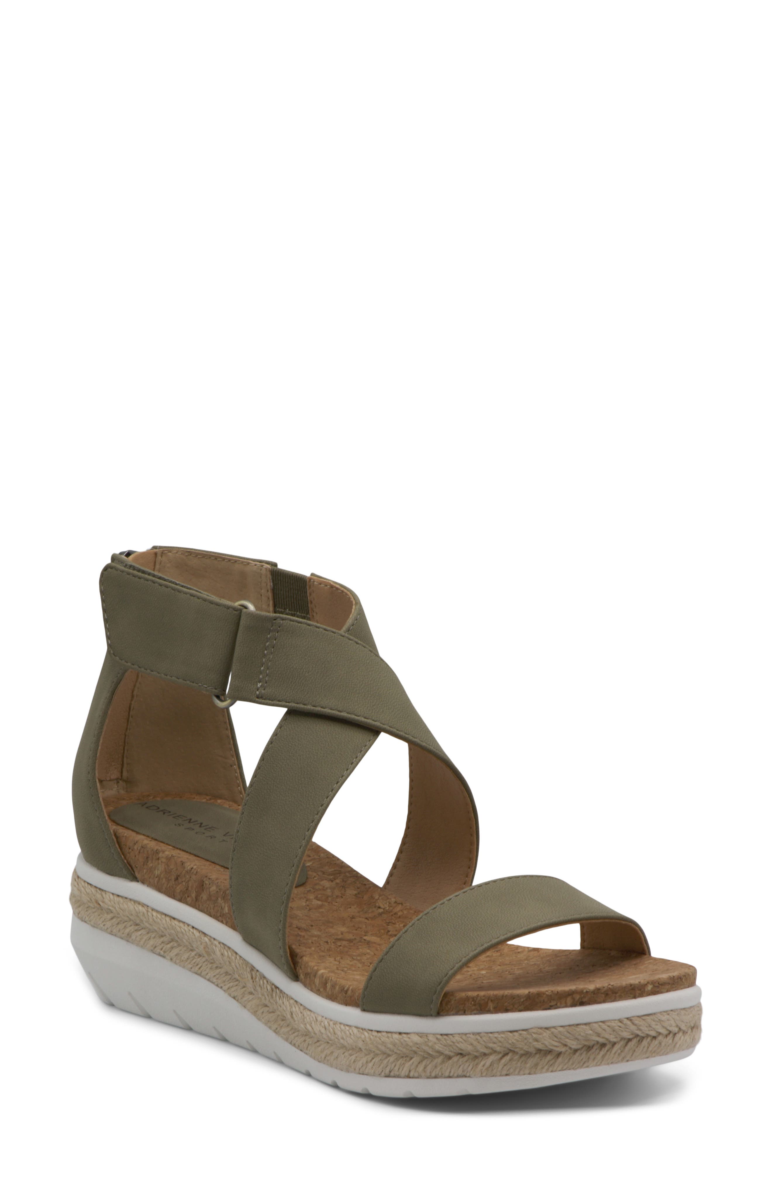 Cape Ann Jute Wedge Slide Sandal, Main, color, KHAKI BUCK