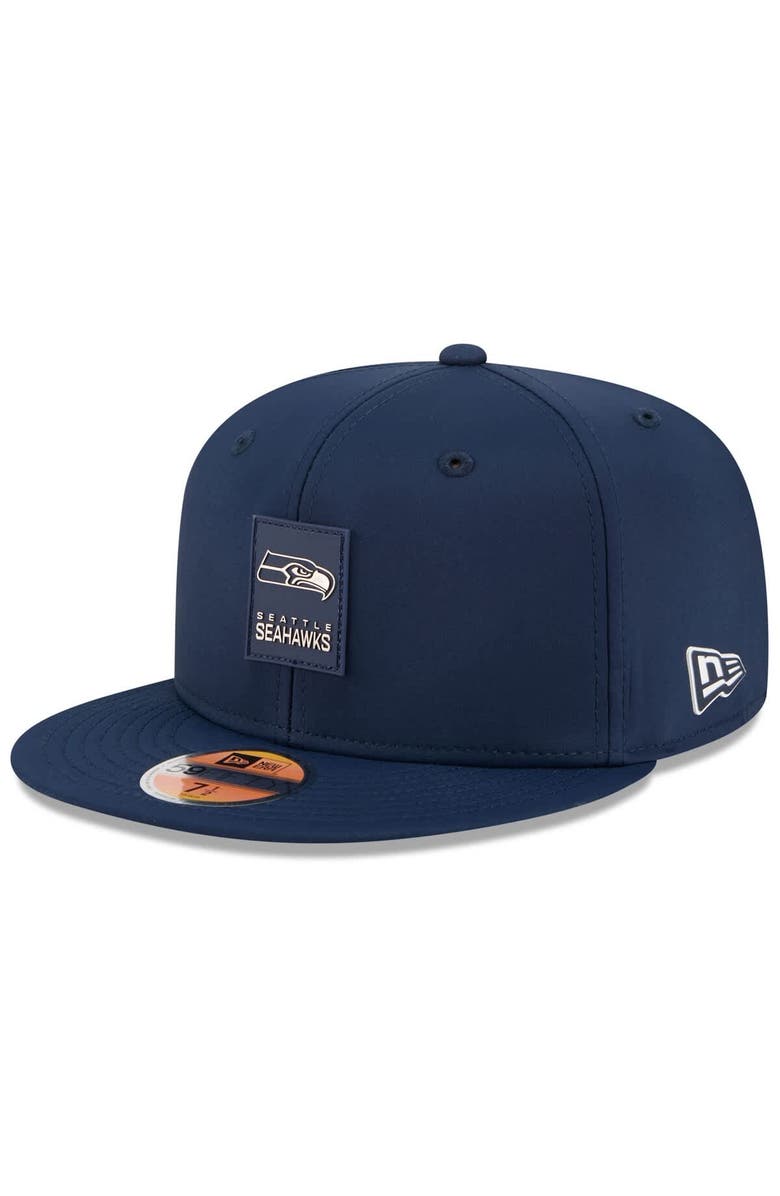 New Era Men's New Era College Navy Seattle Seahawks 2025 Sideline  59FIFTY Fitted Hat, Alternate, color, College Navy