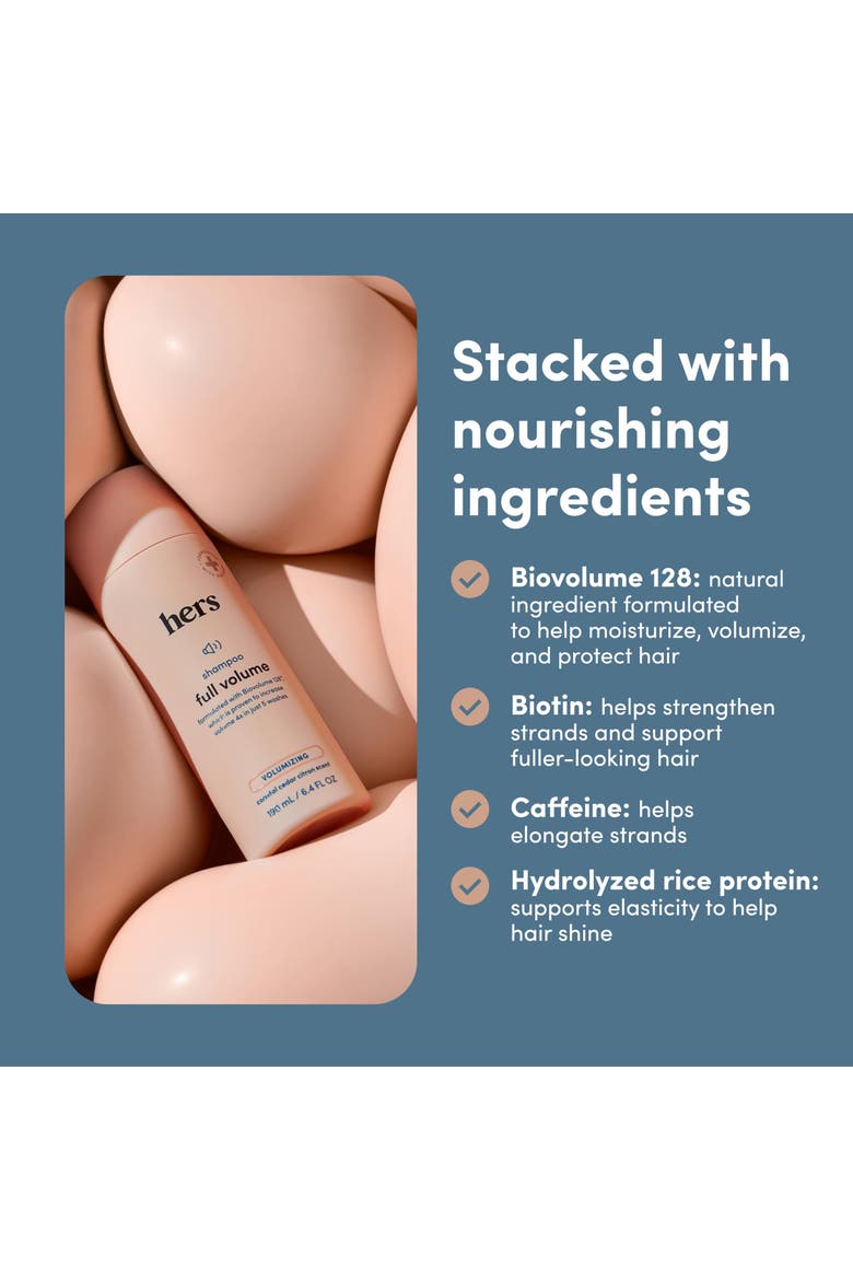 Full Volume Shampoo Volumizing, Shine Enhancing, Soft Cedar & Citron Formula, Alternate, color, Beige