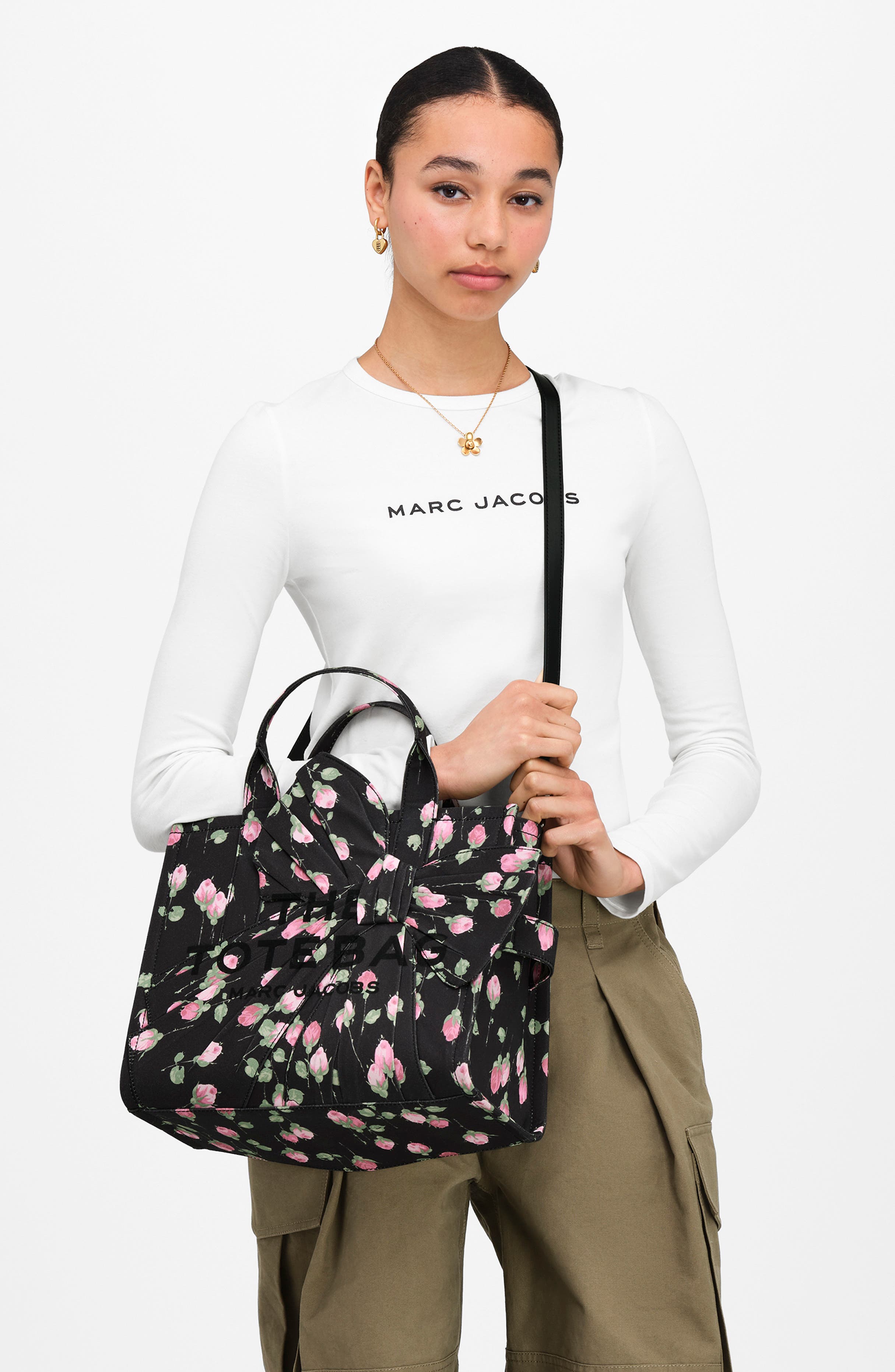 The Medium Tote Bag, Alternate, color, BLACK MULTI