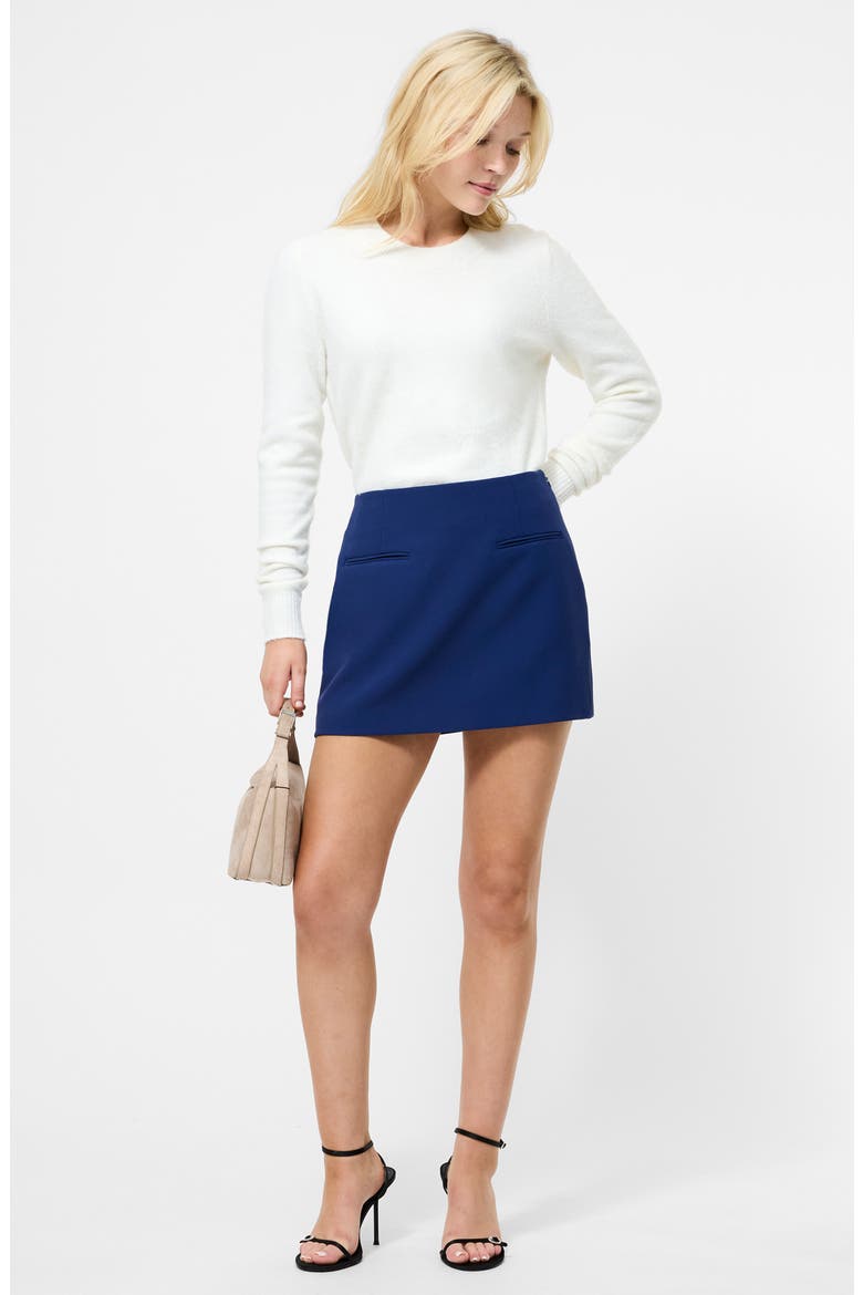 Azra Stretch Twill Miniskirt, Alternate, color, ROYAL BLUE