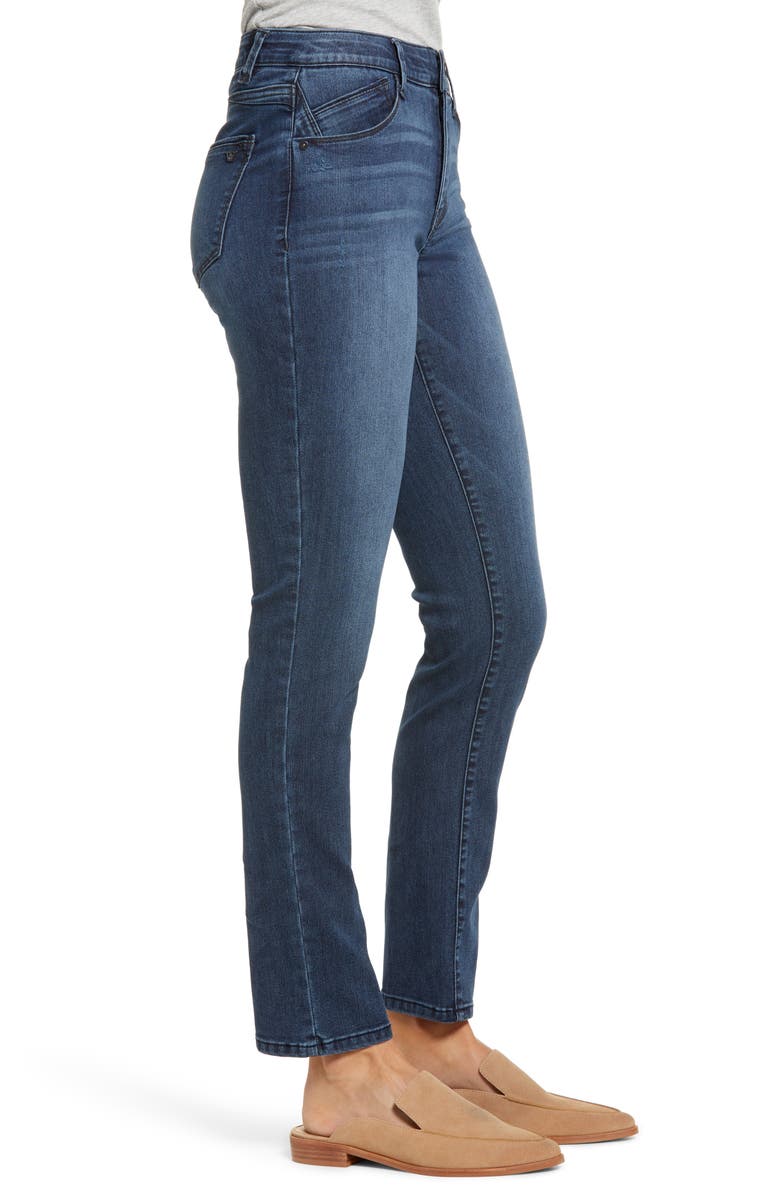 Wit & Wisdom Ab-Solution High Waist Ankle Straight Leg Jeans, Alternate, color,