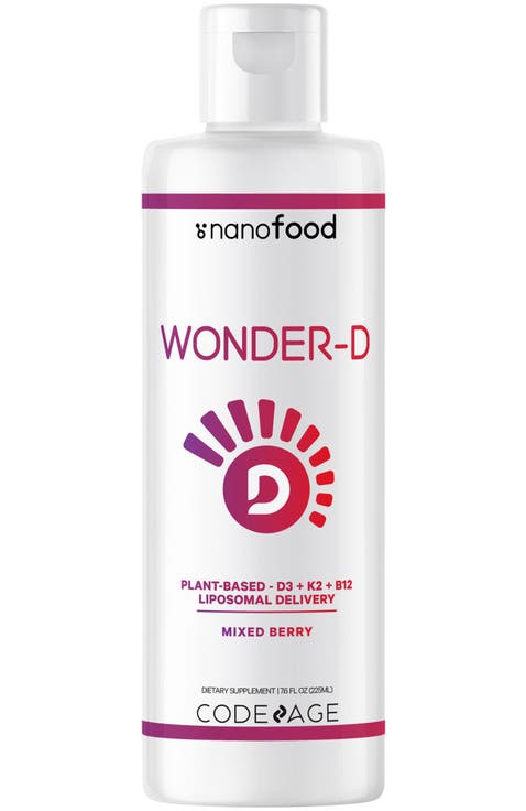 Wonder-D Vegan Vitamin D3 + K2 + B12 Liquid Supplement
