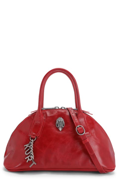 Sloane Leather Bowling Handbag