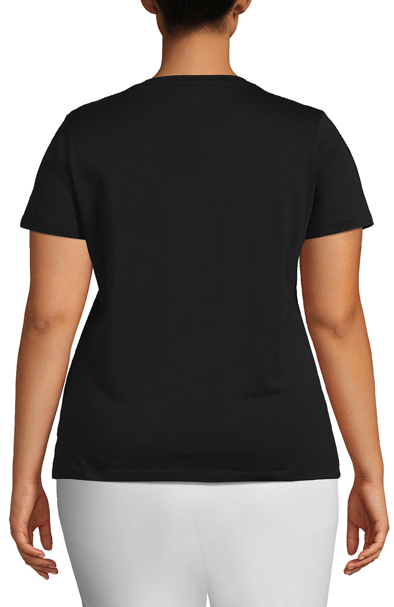 Plus Size Relaxed Supima Cotton Crew Neck T-Shirt - image 2