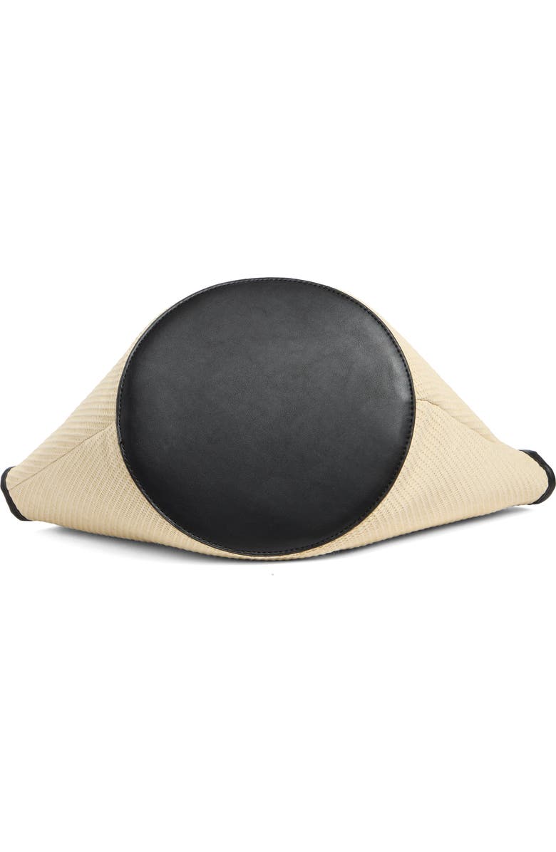 URBAN EXPRESSIONS HANDBAGS Straw Tote Bag, Alternate, color, Black