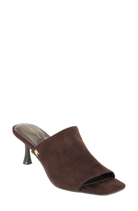 Sassey Faux Leather Slide Sandal