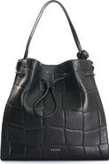 Velez Embossed Leather Tote Bag