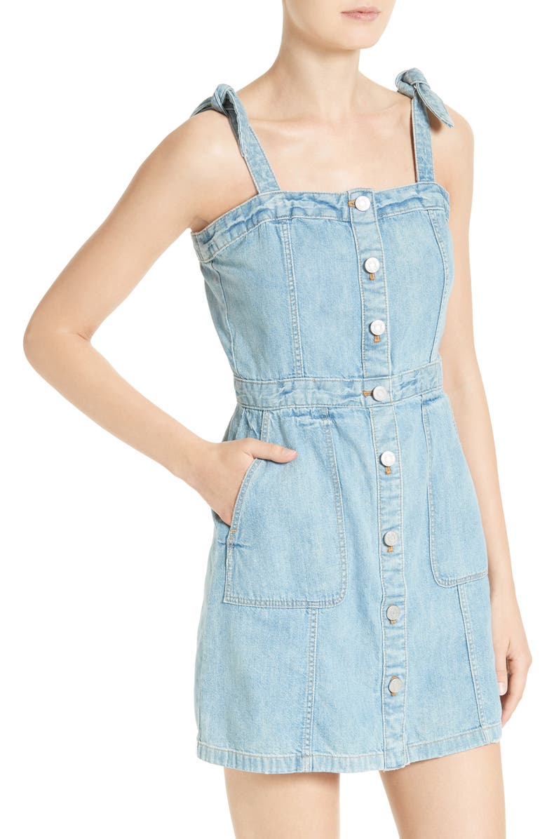 La Vie Rebecca Taylor Denim Dress, Alternate, color, 