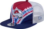 New Era Men's New Era Navy/Burgundy Colorado Avalanche Throwback V-Dye Adjustable Golfer Hat