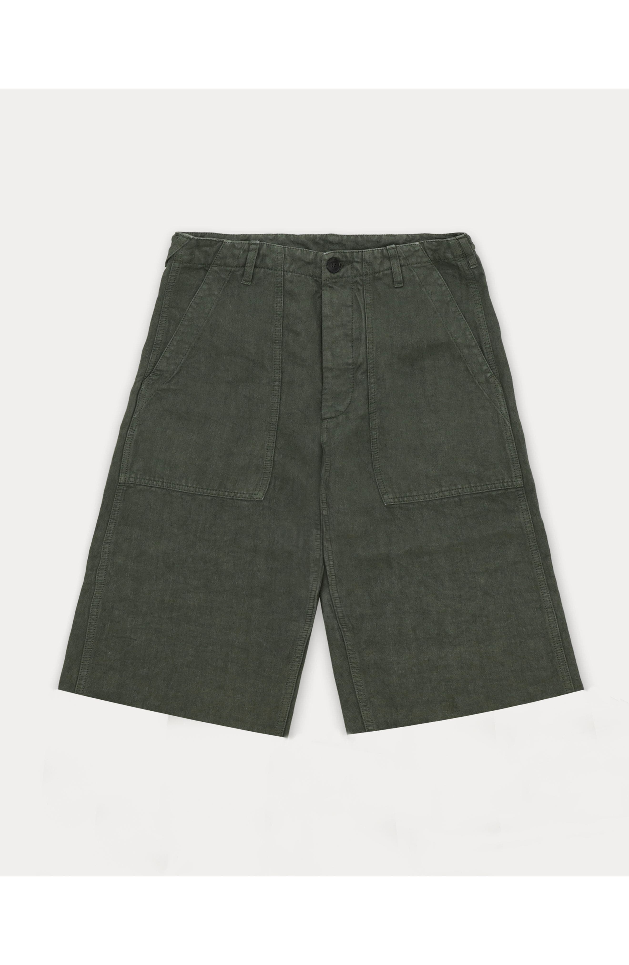 Simone Fatigue Linen Shorts - image 3