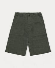 Fortela Simone Fatigue Linen Shorts