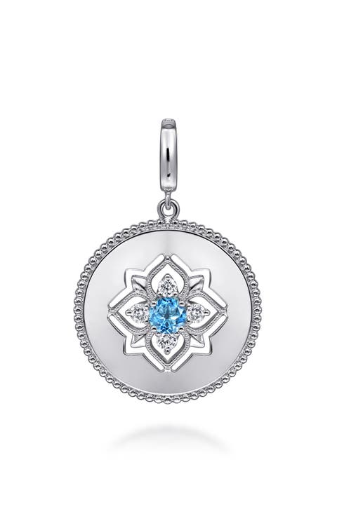 Bujukan Gemstone & Sterling Silver Medallion Pendant