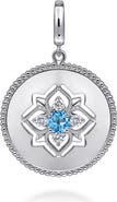 Gabriel & Co. Bujukan Gemstone & Sterling Silver Medallion Pendant