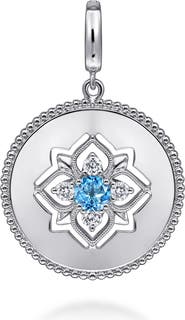 Gabriel & Co. Bujukan Gemstone & Sterling Silver Medallion Pendant