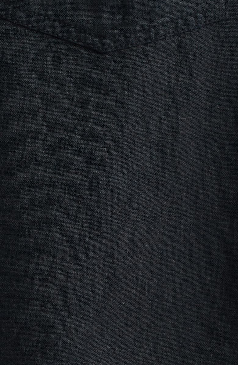 Obey Devin Baggy Linen Blend Shorts, Alternate, color, Black