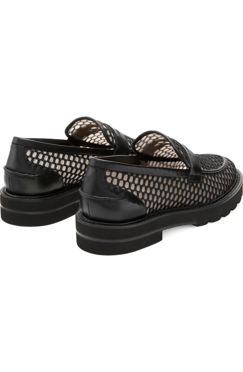 Stuart Weitzman Parker Lift Penny Loafer, Alternate, color, Black
