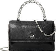 Tory Burch Kira Distressed Mini Top Handle Wallet on a Chain