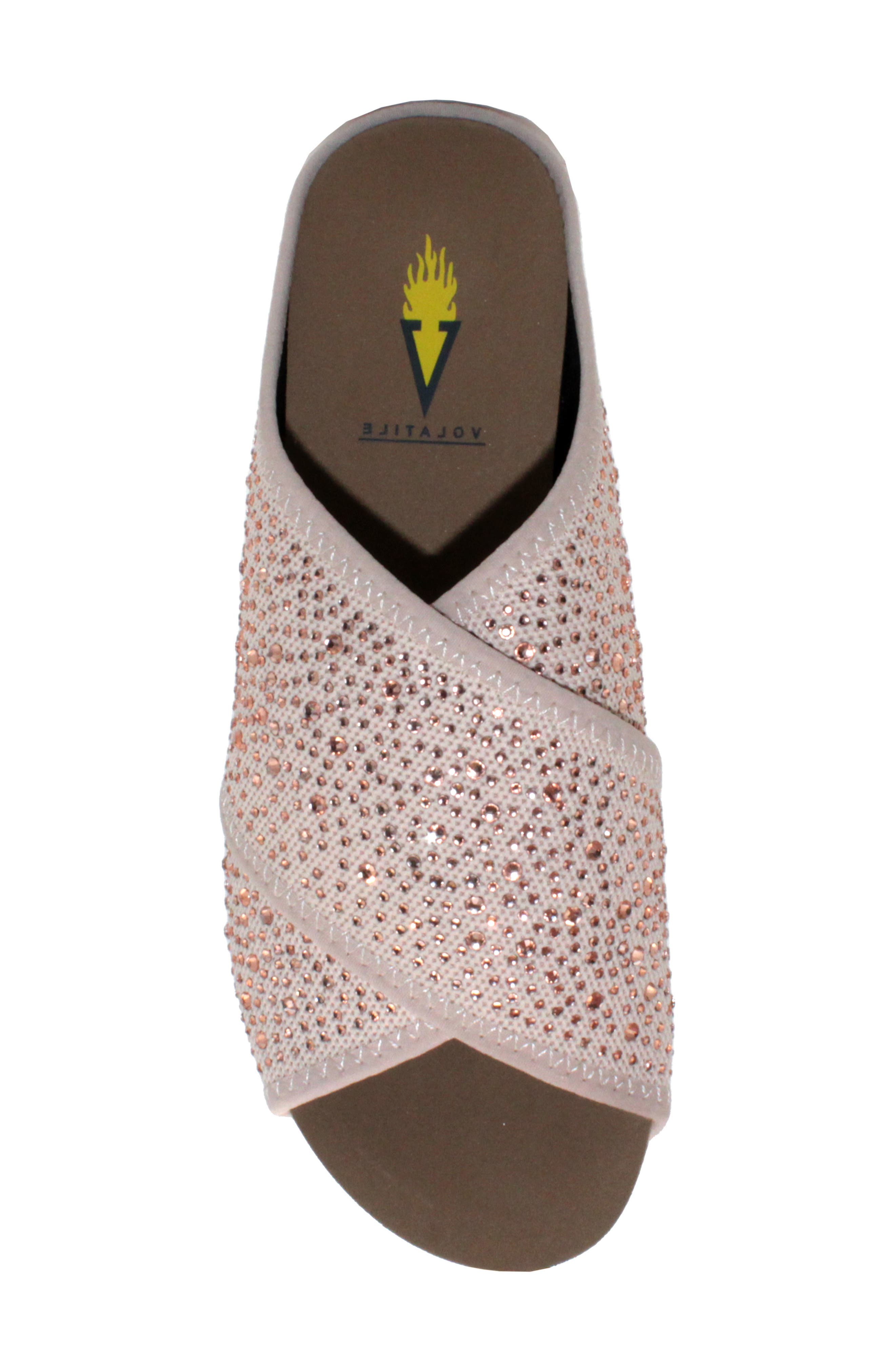 Dixie Dust Slide Sandal, Alternate, color, CHAMPAGNE