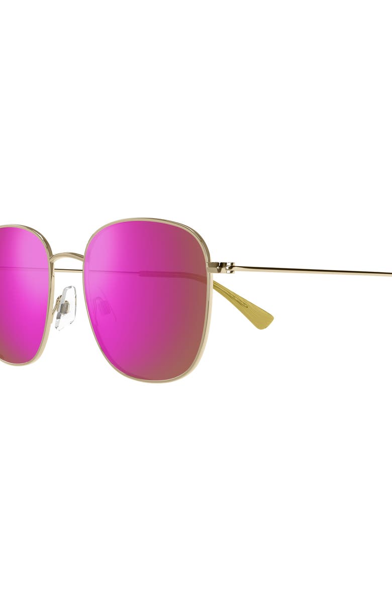 Maui Jim Olali AF 55mm Polarized Square Sunglasses, Alternate, color, Gold Violet Pink