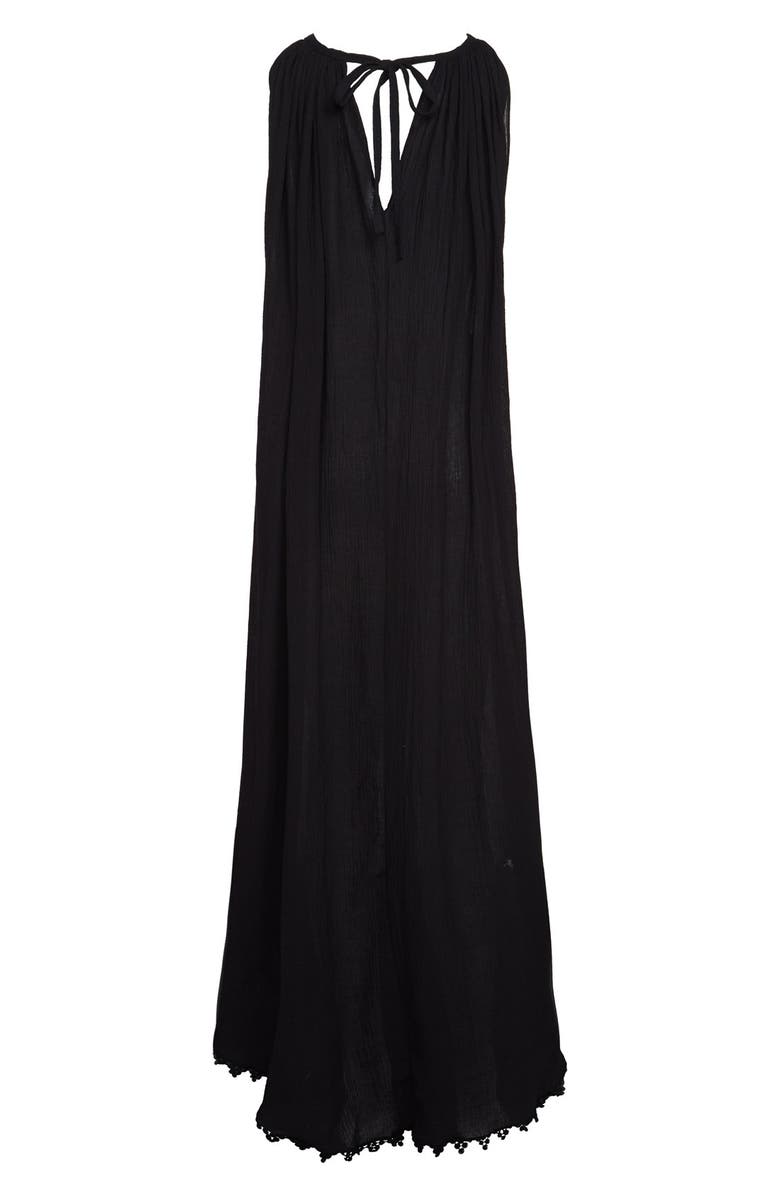 Heidi Merrick Spanish Trim Gauze Maxi Dress, Alternate, color, 
