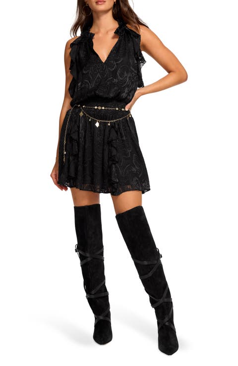 Marina Devore Paisley Minidress