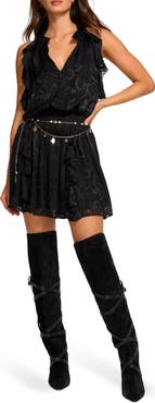 Ramy Brook Marina Devore Paisley Minidress