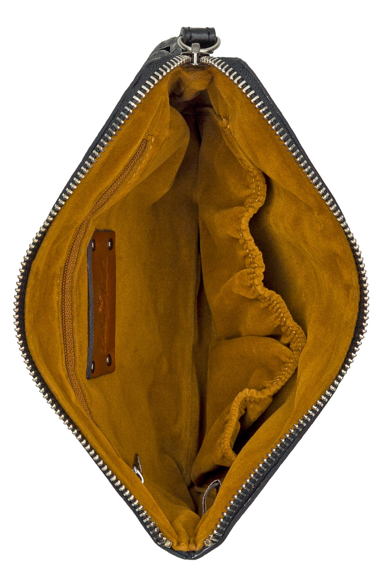 Patricia Nash Cassini Zip Pouch, Alternate, color, Black