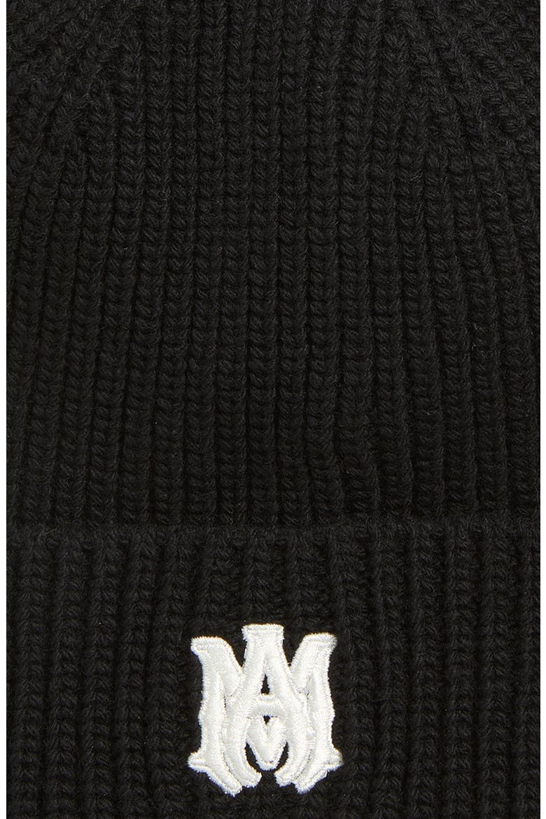 MA Wool Beanie, Alternate, color, BLACK