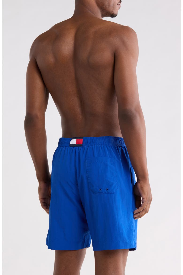Drawstring Swim Trunks, Alternate, color, COBALT