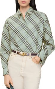 Burberry Relaxed Fit Check Cotton Shirt