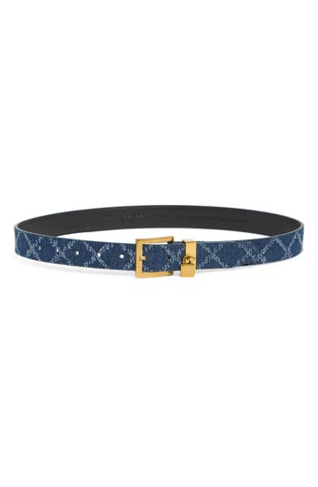 KURT GEIGER KURT GEIGER LONDON DENIM LOCK BELT