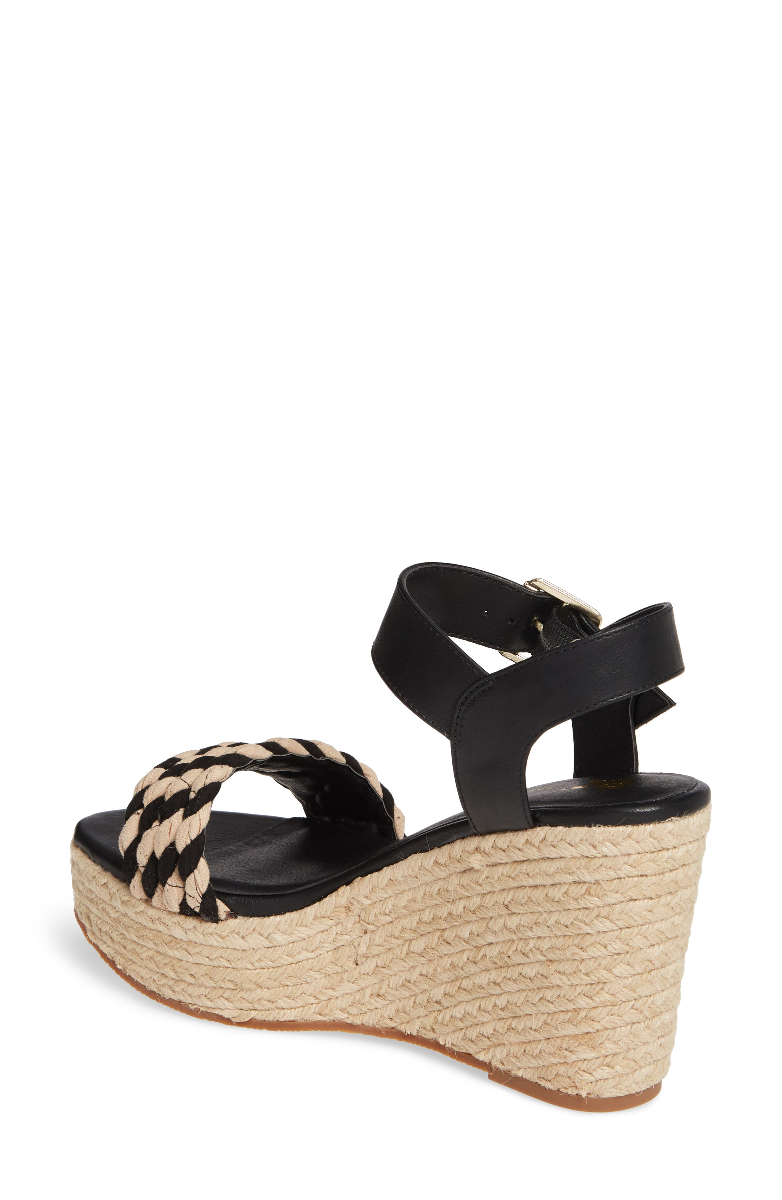 BC Footwear Dew Drops Vegan Espadrille Wedge Sandal, Alternate, color, 