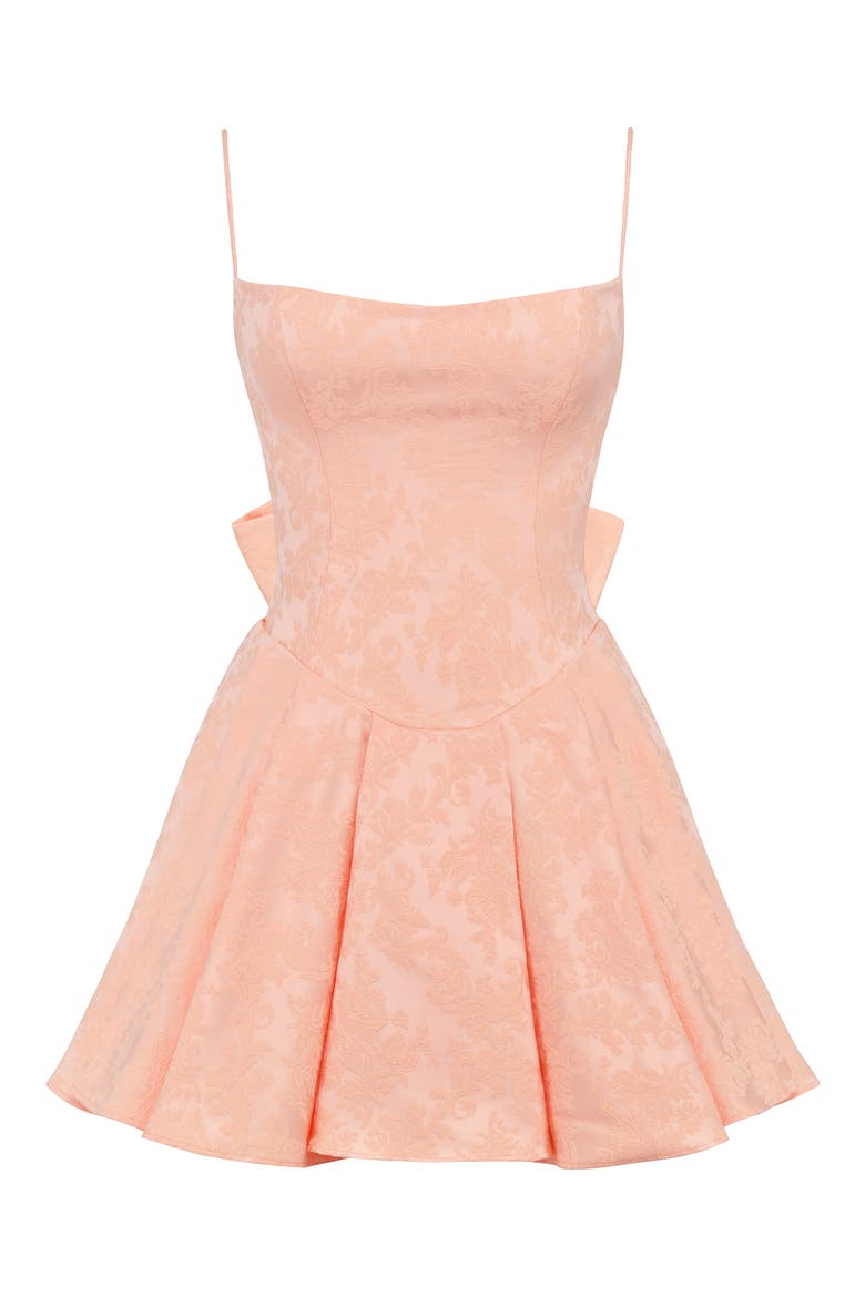 rosa linda embroidered mini dress Pink Floral Embroidered Mini Dress | Spring Wedding Guest