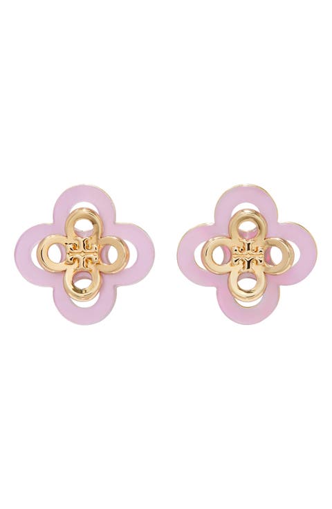 Kira Clover Stacked Stud Earrings