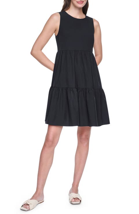 Commuter Sleeveless Swing Minidress
