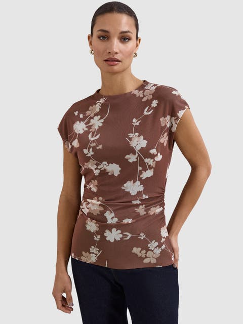 Kezia Mesh Printed Top
