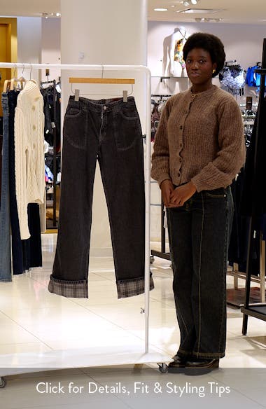 Damson Madder Sylvie Straight Leg Jeans (Women) | Nordstromrack