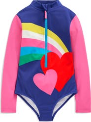 Mini Boden Kids' Long Sleeve One-Piece Swimsuit