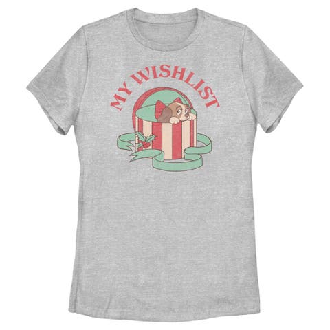 Women's Lady and the Tramp Christmas My Wishlist  Graphic T-Shirt