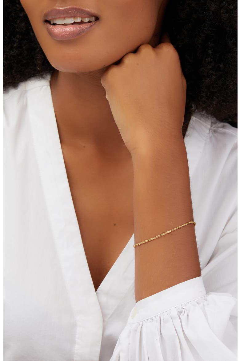 14K Gold Thin Snake Chain Bracelet (Nordstrom Exclusive), Alternate, color, YELLOW GOLD